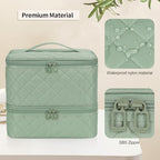 Nail Polish Organizer Bag Holds 30+ Bottles (15ml/0.5 fl.oz) &UV Nail Lamp - Image 6