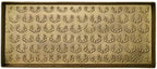 HF by LT Antlers Pattern Metal Boot Tray, 30 x 13 inches, Antique Brass Finish by HFbyLT