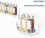 FEMELI Acrylic Wall Mount Spice Rack, 4 Pack 15 Inch - Image 2