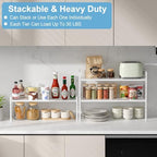 15.5 to 25.5 Inch Kitchen Cabinet Shelf Organizers，Kitchen Shelf Organizer - Image 5