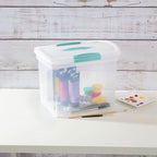 Sterilite Nesting ShowOffs Large Storage Bins w/Lids and Handles, 18-Pack - Image 6