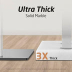 KES Heavy Marble Base Standing Towel Rack, 3-Tier Stainless Steel, Polished - Image 3