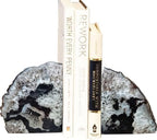Agate Geode Bookends Heavy Duty Natural Crystal Stone Book Holders Decor - Image 5