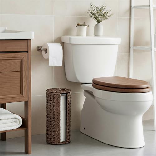 GRANNY SAYS Toilet Paper Storage Basket with Lid, Toilet Paper Holder Stand - Image 3