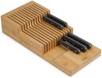 Joseph Joseph DrawerStore Knife Organizer, holds up to 12+ knives, Kitchen Organization & Drawer Storage, Bamboo by Unknown