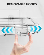 Nieifi Shower Caddy Adhesive, Shower Shelves, Shampoo Holder for Bathroom - Image 5