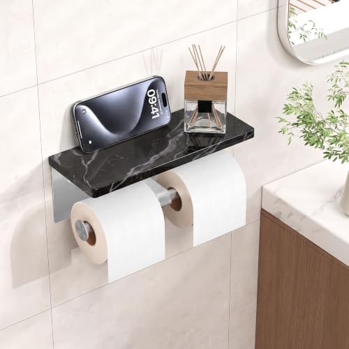 FORIOUS Toilet Paper Holder with Shelf, Commercial Toilet Paper Dispensers - Image 2