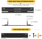 Wall Mounted Golf Bag Storage Rack,Golf Bag Storage Rack for Garage,Golf Bag Organizer for Garage,Golf Bag Hangers/Holder/Hook for Garage,Golf Storage System & Accessories - Image 5