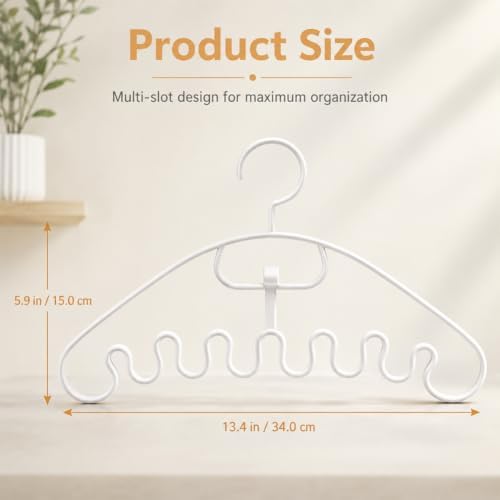 10pcs Wavy Accessory Hangers Tank Tops Scarves Belts Non-Slip，Blue-10pcs - Image 4