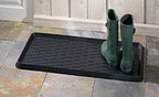 HF by LT Panama Weave Rubber Boot Tray, 32 x 16 inches, One-Piece Seamless Construction, Durable Vulcanized Rubber, Year Round Use Indoors or Outdoors, Black - Image 3