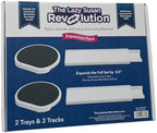The Lazy Susan Revolution - Expansion Pack - Dark Gray - 2 Straight Tracks and 2 Trays. Does not Work Without the Lazy Susan Revolution Full Set (Sold Separately). - Image 3