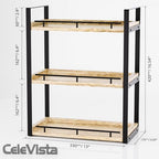 Bathroom Counter Organizer, 3 Tier Wood Countertop Shelf - Image 6