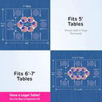 US Flag - The Lazy Susan Revolution - The First Patented Lazy Susan Turntable Expandable for Rectangular & Oblong Tables - Kitchen & Dining Tables - Great Gift! Parties & Gatherings - Image 6