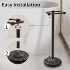 Toilet Paper Holder Stand, Freestanding Toilet Paper Holder,Farmhouse Post Pivoting Toilet Paper Stand with Stable Weighted Base,Stainless Steel Tissue Roll Holder Stand for Bathroom,Oil Rubbed Bronze - Image 4