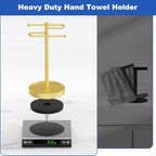 Hand Towel Holder, 304 Stainless Steel Heavy Duty S Shape Hand Towel Stand Free Standing Towel Bar for Bathroom Kitchen Countertop - Image 5
