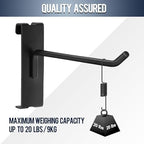 100 Pack 8 Inch Gridwall Hooks Heavy Duty Metal Hangers 20 Lbs Capacity - Image 4