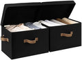 StorageWorks Fabric Storage Bins with Lids, Closet Storage Bins by StorageWorks