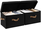 StorageWorks Fabric Storage Bins with Lids, Closet Storage Bins by StorageWorks