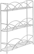 Spectrum 3 Tier Spice Rack Organizer Chrome Countertop Wire Shelf Spice Rack for Contemporary Kitchen Pantry Cabinet, Organize Spices with Three Tier Spice Shelf for Kitchen Storage with Wall Mount by Unknown