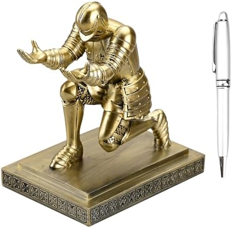 Knight Pen Holder Desk Organizers and Accessories as Gift Copper - Image 2