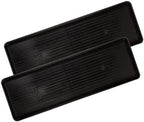 Gardeners Supply Company Large Boot Tray 2 Pack | Multi-Purpose All Weather Waterproof Indoor and Outdoor Shoes Mat Made with 100% Recycled Plastic | 46.5" L x 15.5" W and 2" Deep - Black by GardenersSupplyCompany