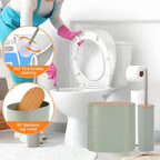10 PCS Green Bathroom Accessories Set with Trash Can Bathroom Accessory - Image 5