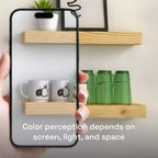 Solid Wood Floating Shelves for Wall 24 inch, Natural Wood, Wooden Shelf - Image 7