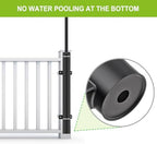 Dolibest Heavy Duty Patio Umbrella Holder, Steel Deck Clamp Holder up to 2'' Poles, Deck Mount Umbrella Holder, Space Saving Design, Attaches to Railing Max Width 4 inch, Easy Installation - Image 6