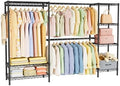 Golpart Heavy Duty Clothing Rack with Adjustable Shelves Clothes Wardrobe by Golpart