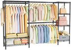 Golpart Heavy Duty Clothing Rack with Adjustable Shelves Clothes Wardrobe by Golpart