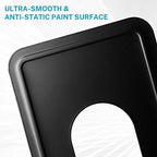 MaxGear 8.5 in Extra Large Heavy Duty Book Ends, Black Metal Bookends - Image 4