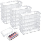 Gueevin 24 Pcs Pencil Box Clear Plastic Pencil Case, White by Gueevin