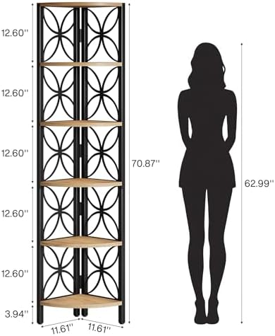 Tribesigns 6-Tier Corner Shelf - Image 2