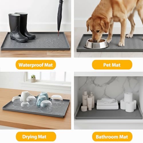 TigeJoy Under Sink Mats for Kitchen Waterproof 25" x 22", Cabinet Liner - Image 7