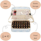 Nail Polish Organizer Bag Holds 50+ Bottles (15ml/0.5 fl.oz) &UV Nail Lamp - Image 6