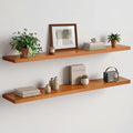 Homeforia 60 Inch Floating Shelves, High-End Solid Pine Wood, Set of 3 by Homeforia