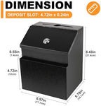 Suggestion Boxes with Magnetic Sign Holder, Metal Donation Boxes - Image 5