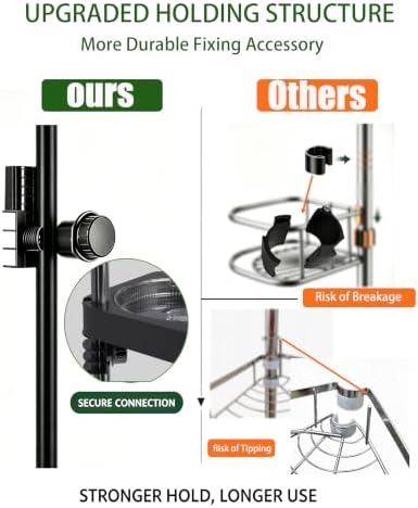 360°Rotating Corner Shower Caddy Organizer Tension Pole,Gold - Image 6