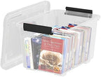 4-Pack 35 Quart Plastic Storage Bin with Secure Lid and Wheels - Image 6