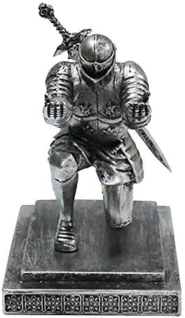 Knight Pen Holder Magnetic Cool Desk Accessories and Organizers Executive Soldier Knight Pen Holder Nice Christmas Gift for Boyfriend Husband Dad Son by AMJUDOT
