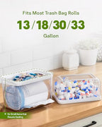 Kaen 3 in 1 Trash Bag Dispenser Under Sink Dishwasher Pod Organizer - Image 5