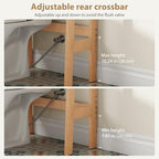Over The Toilet Storage Shelf, 4-Tier Wood Toilet Shelf for Bathroom - Image 4