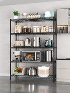Golpart 5Tier Adjustable Storage Shelves Metal Wire Shelving Standing Shelf - Image 2