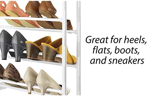 Whitmor Over The Door Shoe Rack, 36 Pair, White - Image 2