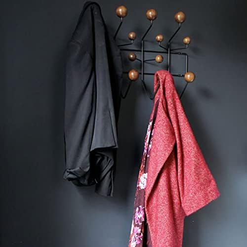 SHISEDECO Classic Mid Century Modern Home Hang it All Coat Rack Dark Walnut - Image 3