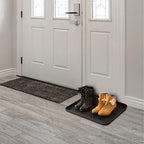 All-Weather Boot Tray 2-Pack - Water-Resistant Plastic Mud Pans, Pet Food Mats, and Outdoor or Indoor Shoe Mat for Entryway by Stalwart (Black) - Image 7