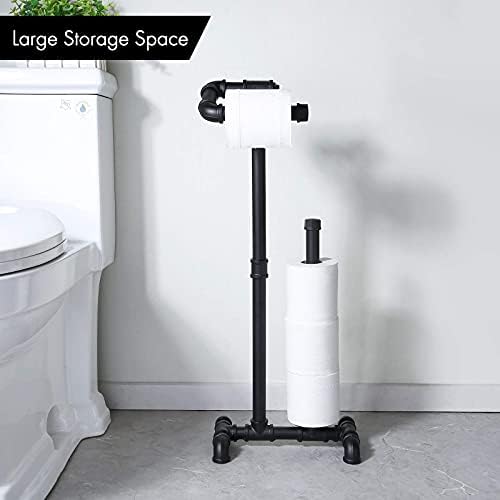 KES Rustic Toilet Paper Holder with Reserve, Farmhouse Toilet Roll Holder - Image 5