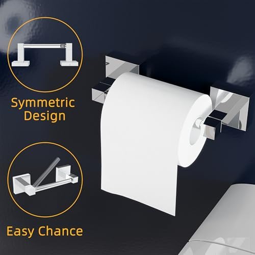RUACQ Bathroom Accessories, 3-Piece Bathroom Hardware Set, Chrome - Image 3