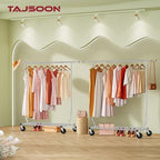 Tajsoon Clothing Rack Collapsible, Garment Clothes Rack Heavy Duty, Chrome - Image 5