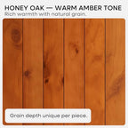 Homeforia 24 Inch Floating Shelves, High-End Solid Pine Wood, Set of 4 - Image 7